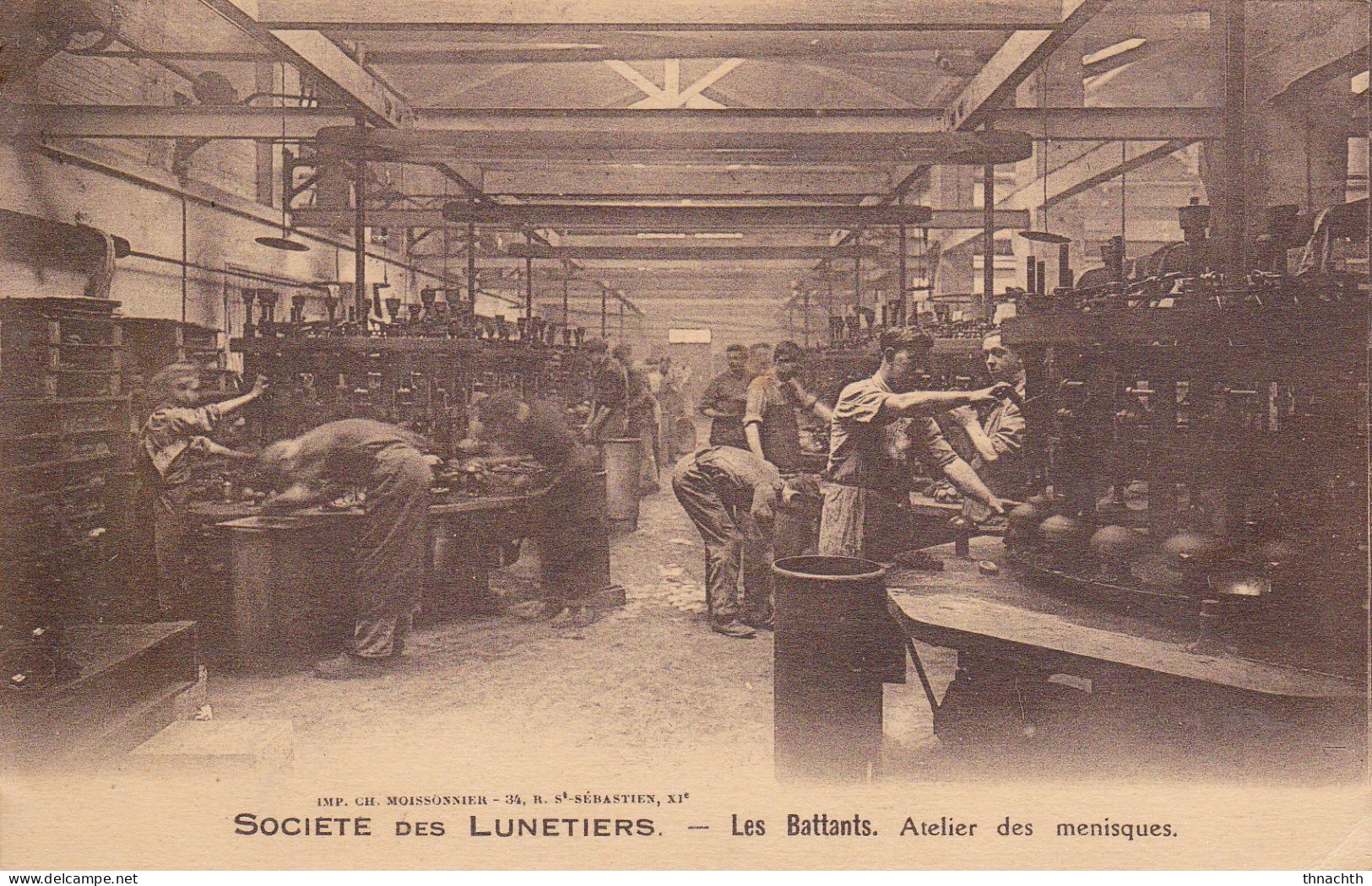 LIGNY-EN-BARROIS SOCIETE DES LUNETIERS LES BATTANTS ATELIER DES MENISQUES - Ligny En Barrois