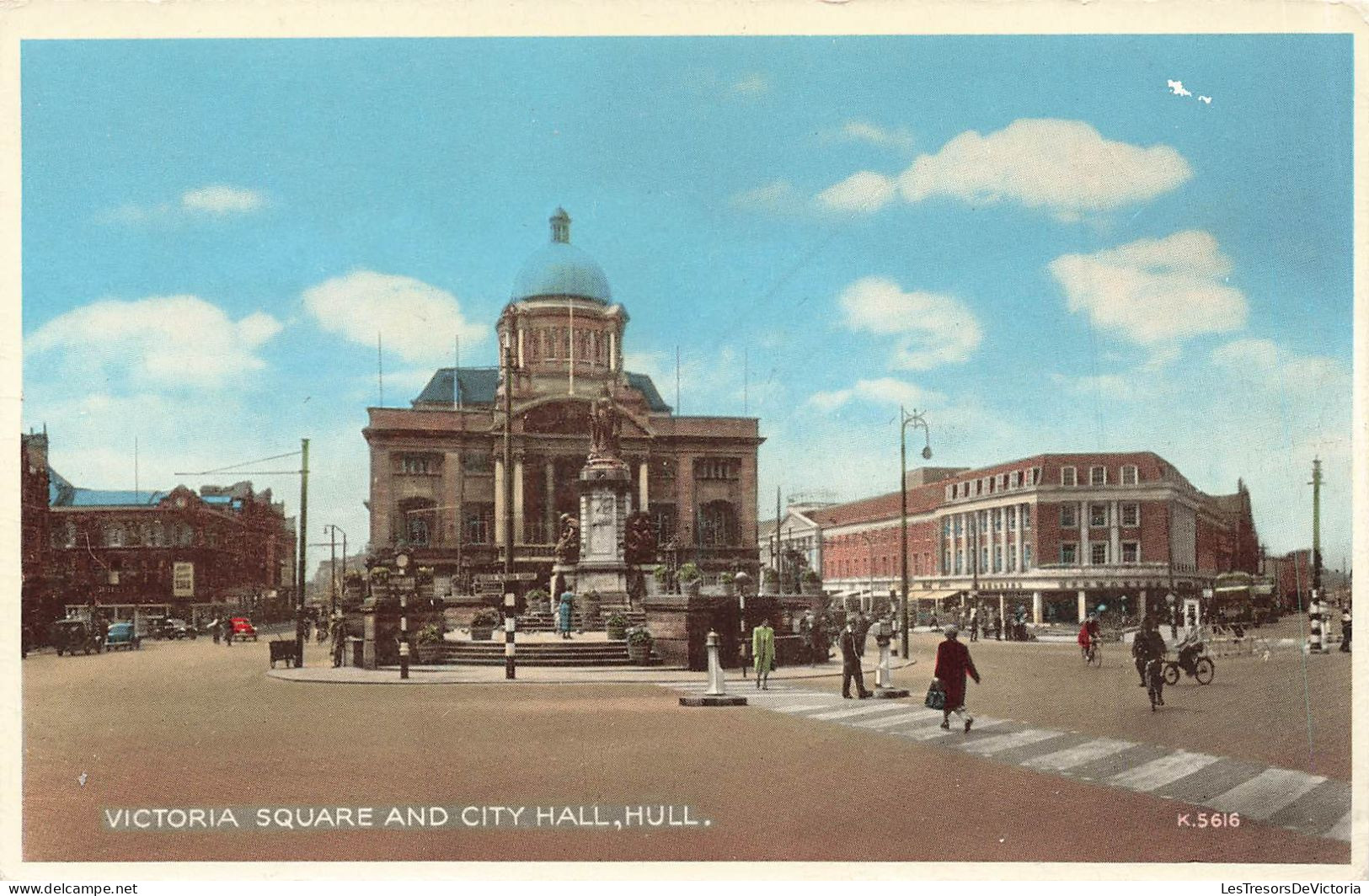 ROYAUME UNI - Angleterre - Hull - Victoria Square And City Hall - Animé - Carte Postale - Hull