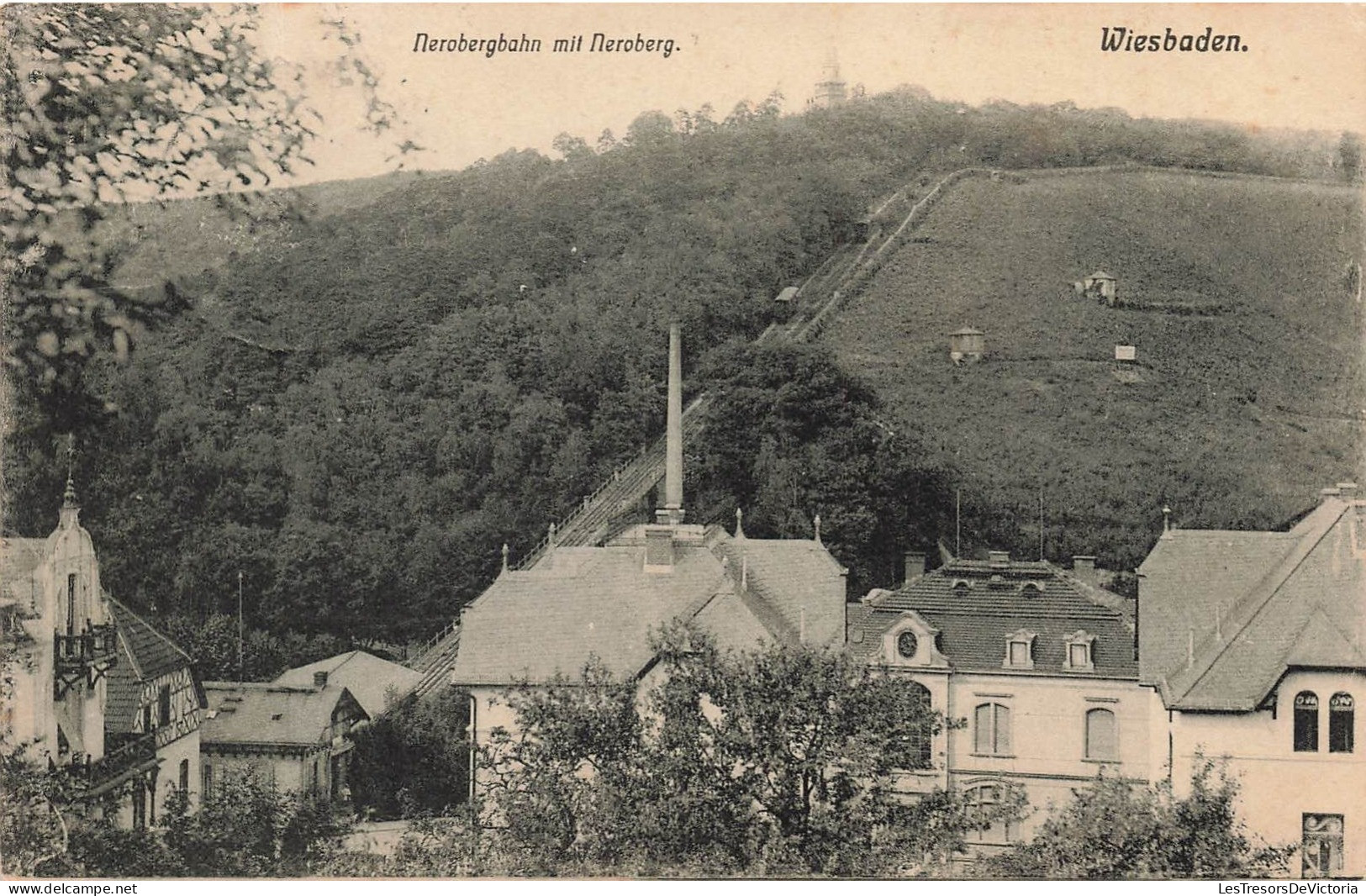 ALLEMAGNE - Wiesbaden - Nerobergbahn Mit Neroberg - Carte Postale Ancienne - Wiesbaden