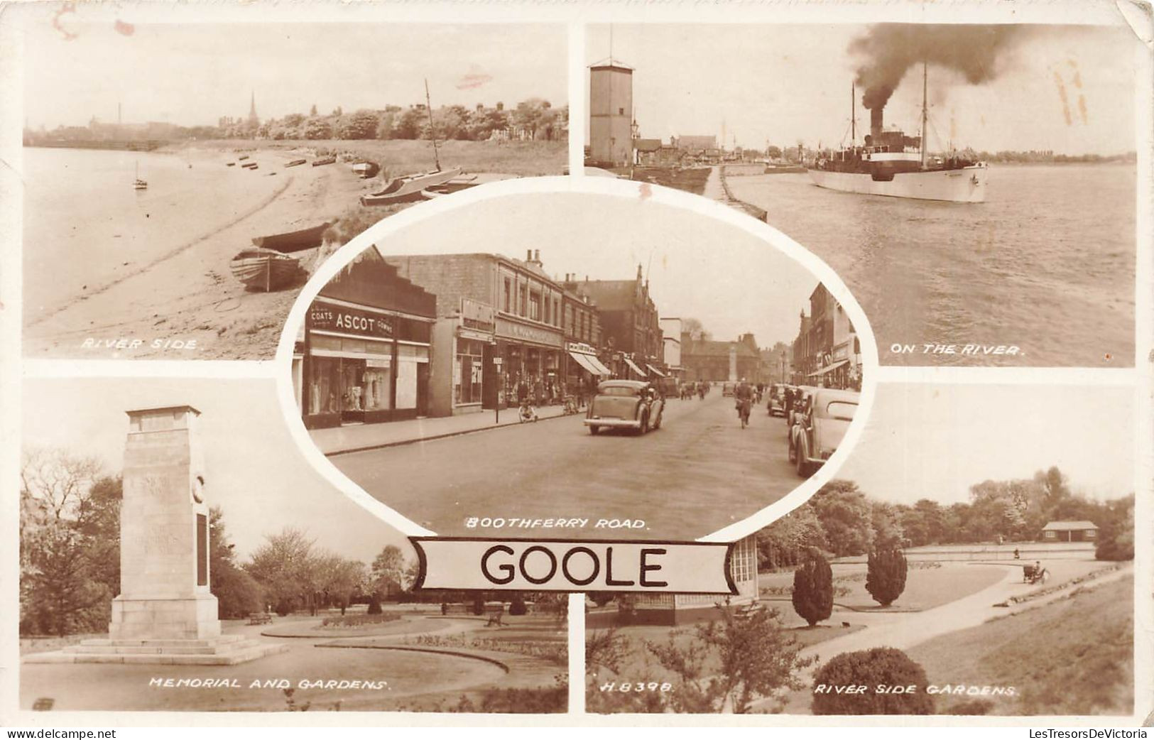 ROYAUME UNI - Angleterre - Goole - On The River, River Side Gardens, Boothferry Photo - Carte Postale Ancienne - Autres & Non Classés