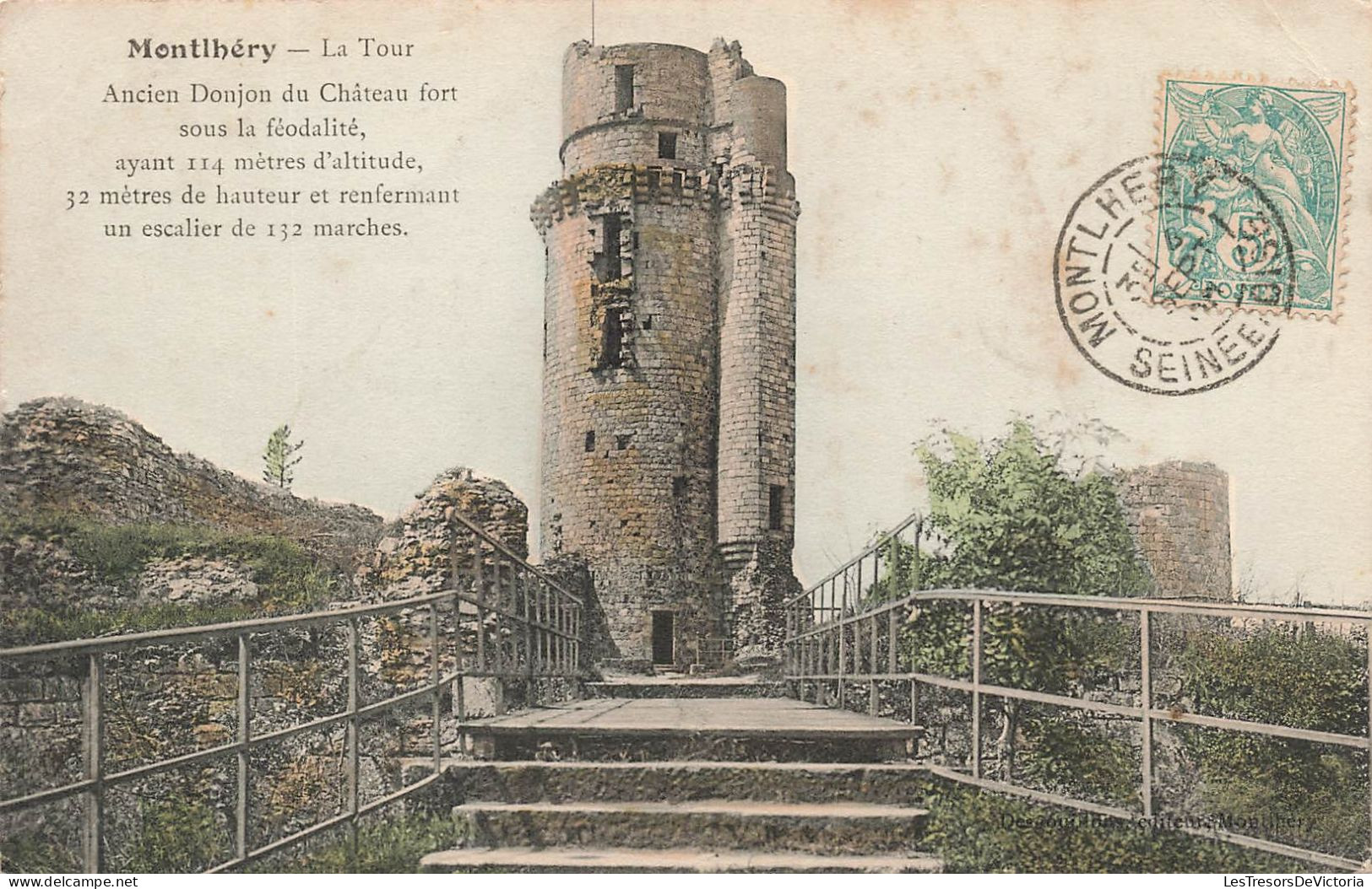 FRANCE - Montlhéry - La Tour - Ancien Donjon Du Château Fort Sous La Féodalité - Carte Postale Ancienne - Montlhery