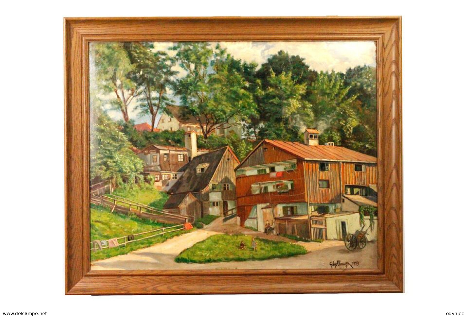 Fr.Gollingen Oil Painting,Germany 1919 - Oleo