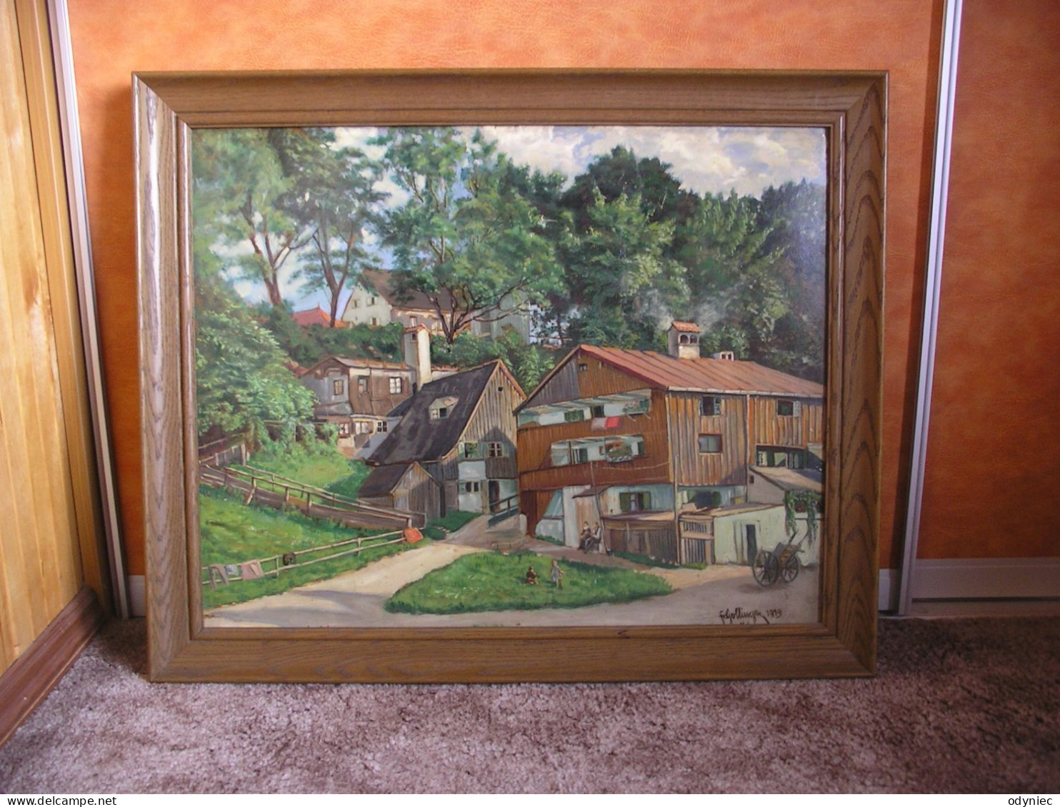 Fr.Gollingen Oil Painting,Germany 1919 - Huiles