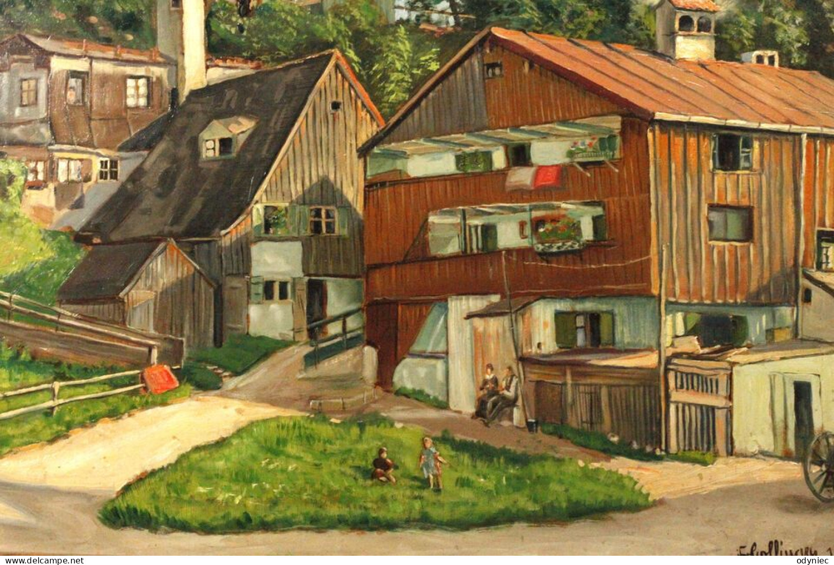 Fr.Gollingen Oil Painting,Germany 1919 - Huiles