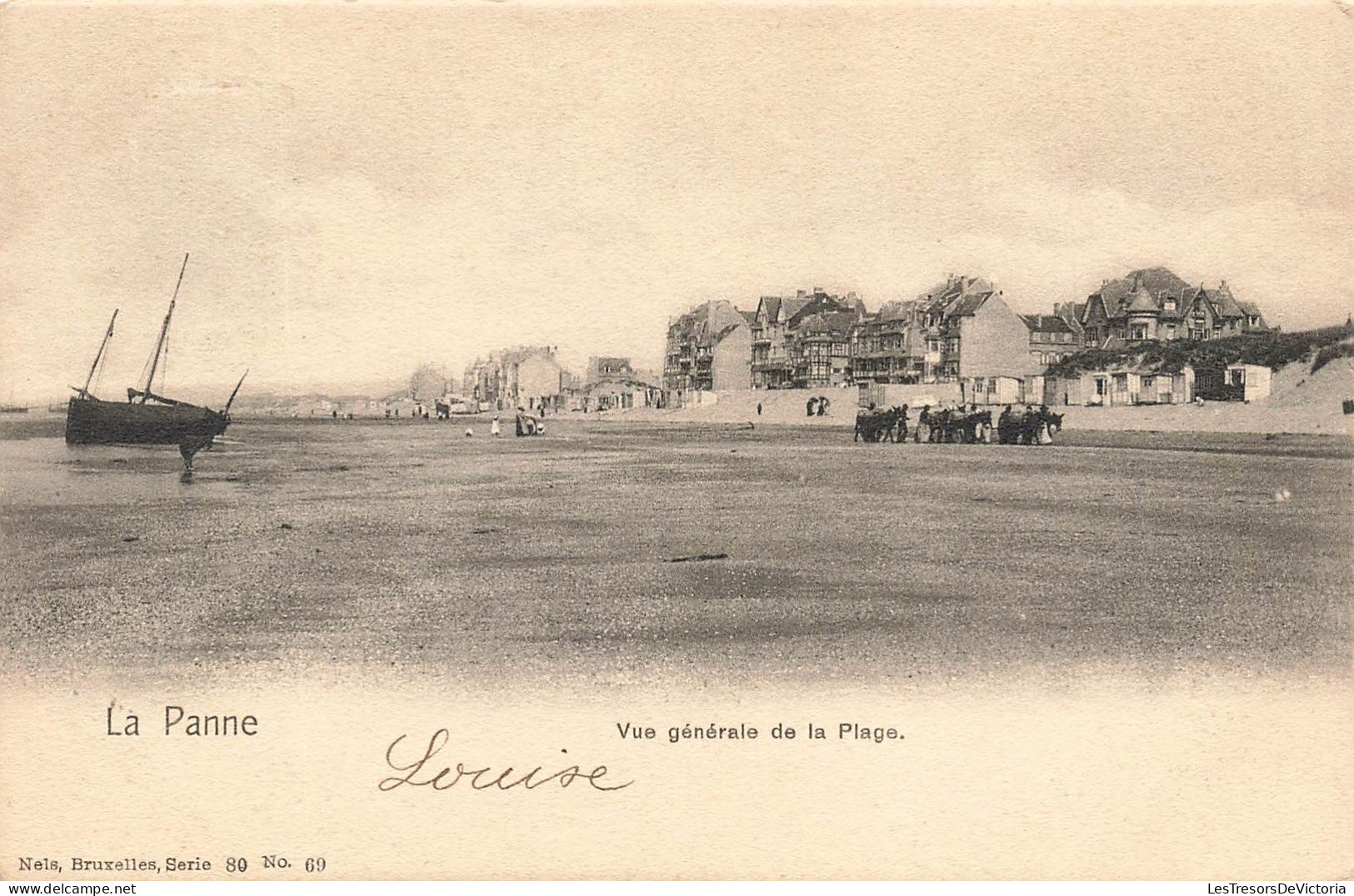 BELGIQUE - De Panne - Vue Générale De La Plage -  Carte Postale Ancienne - De Panne