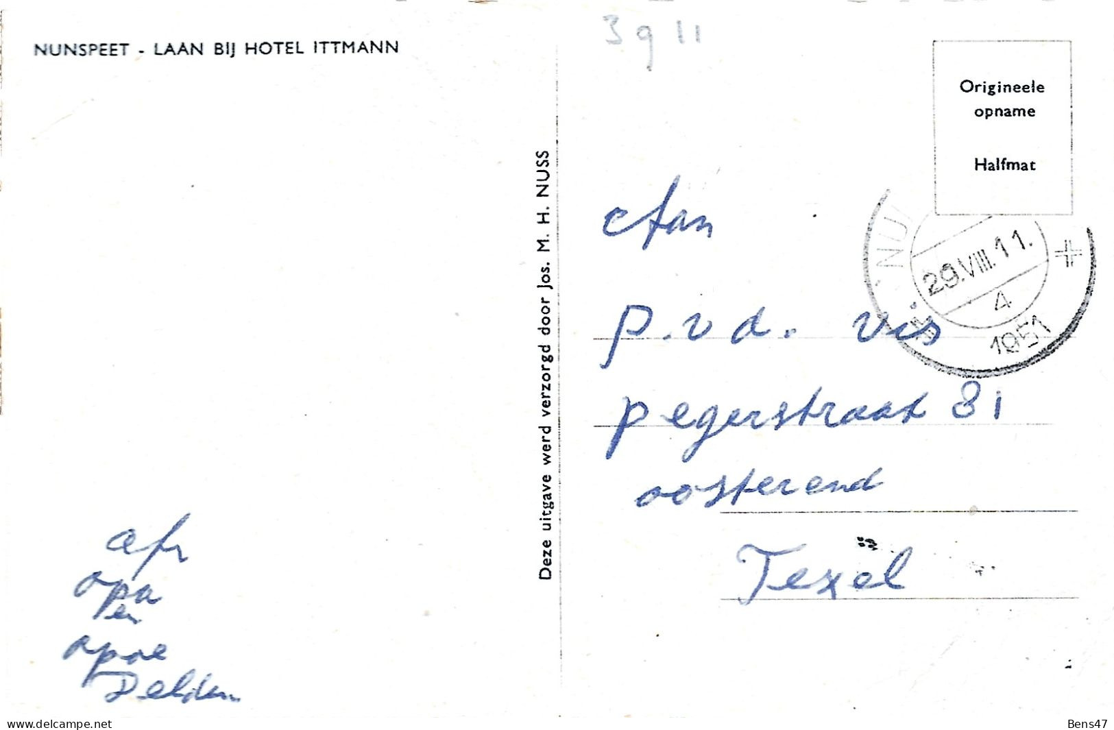 Nunspeet Laan Bij Hotel Ittmann 1951 - Nunspeet