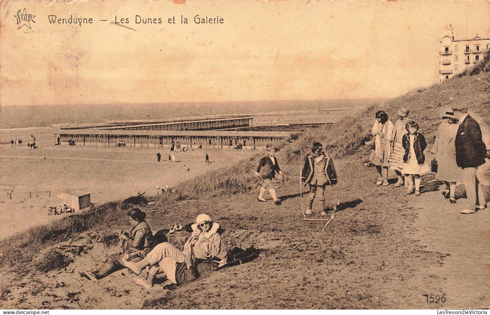BELGIQUE - Wenduine - Les Dunes Et La Galerie - Carte Postale Ancienne - Wenduine