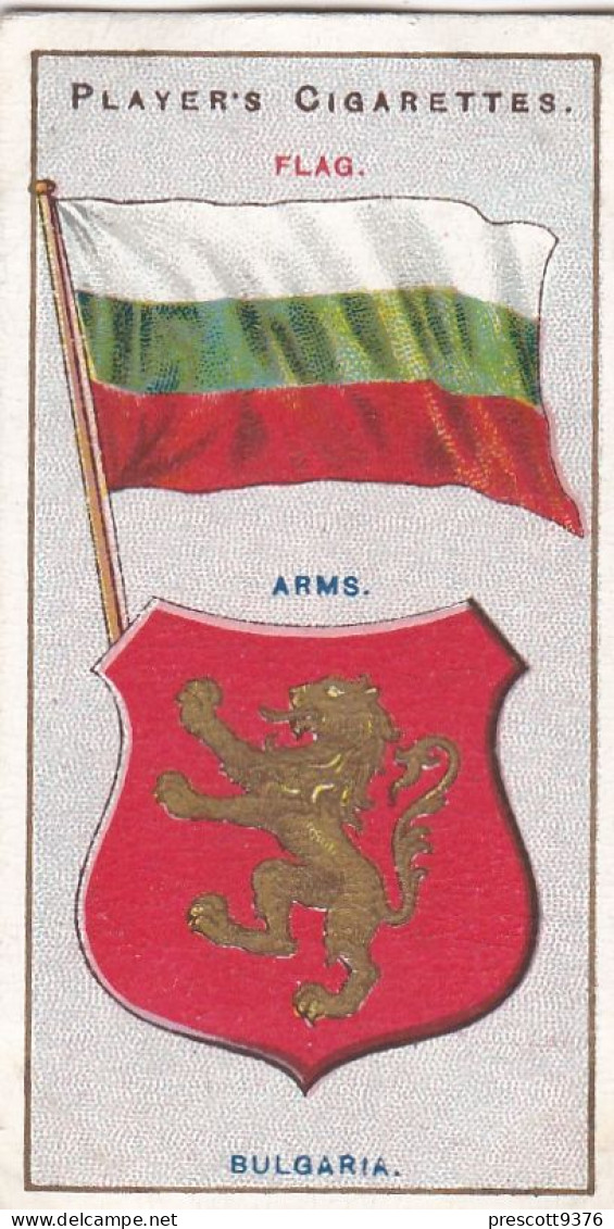12 Bulgaria - Countries Arms & Flags 1905 - Players Cigarette Card - Original - Vexillology - Antique-VG - Player's