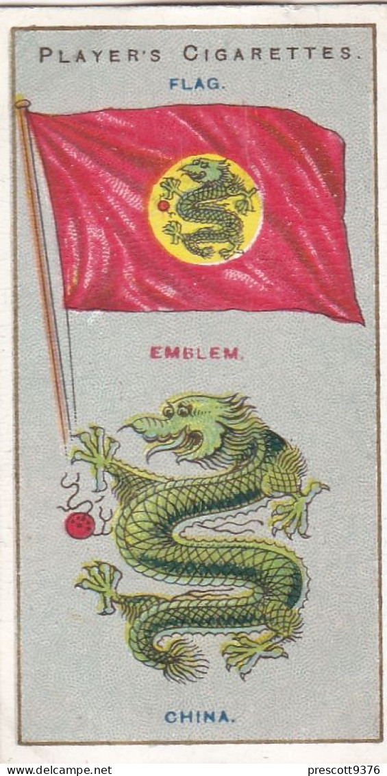 36 China - Countries Arms & Flags 1905 - Players Cigarette Card - Original - Vexillology - Antique-VG - Player's