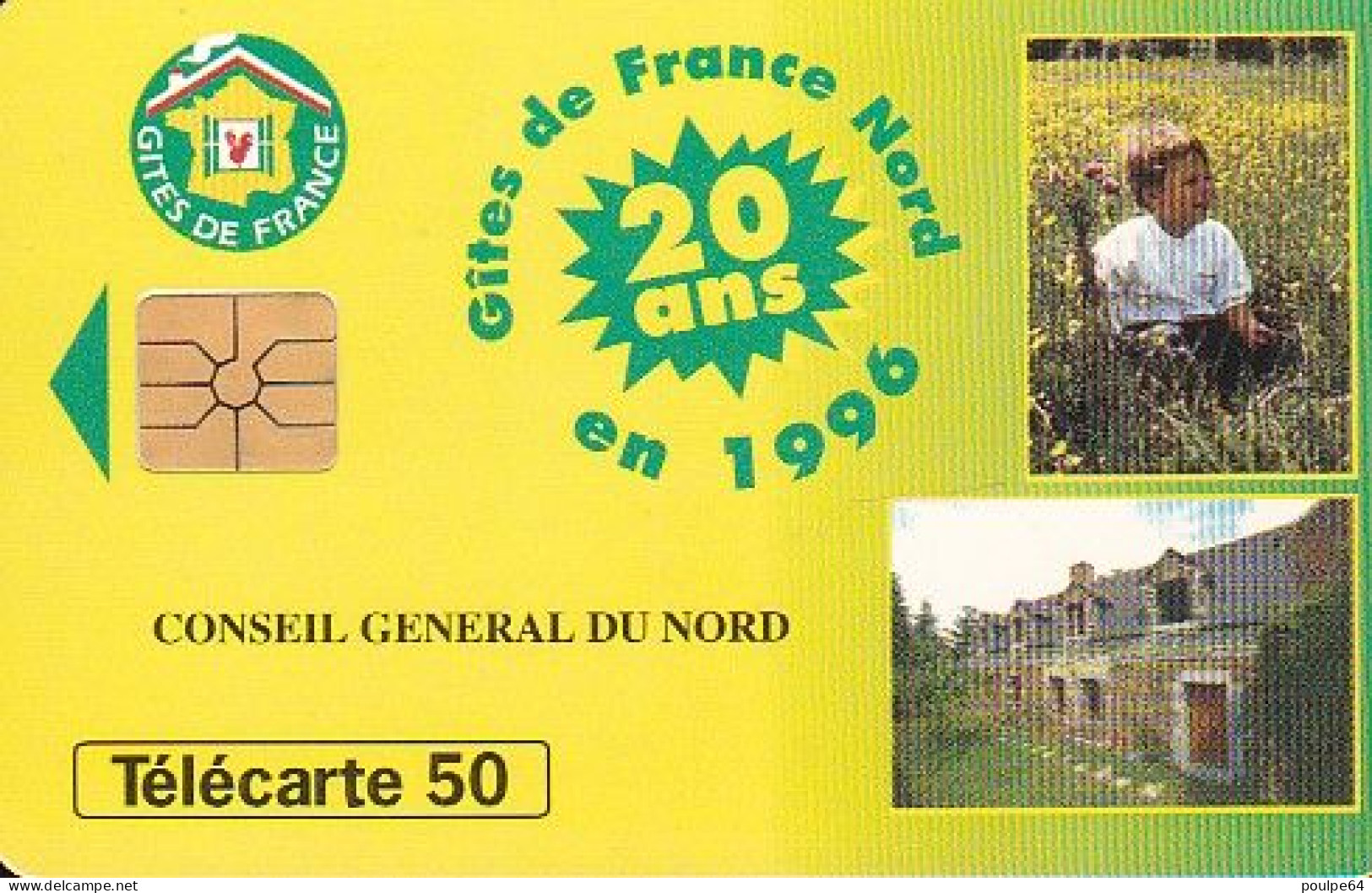 F659 06/1996 - GîTE DE FRANCE NORD - 50 GEM1A - 1996