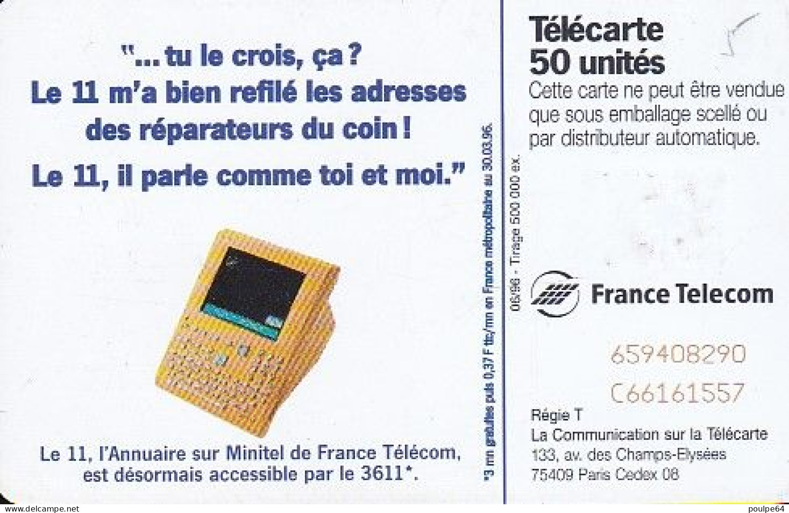 F662 06/1996 - LE " 11 MOB " - 50 SC7 - 1996