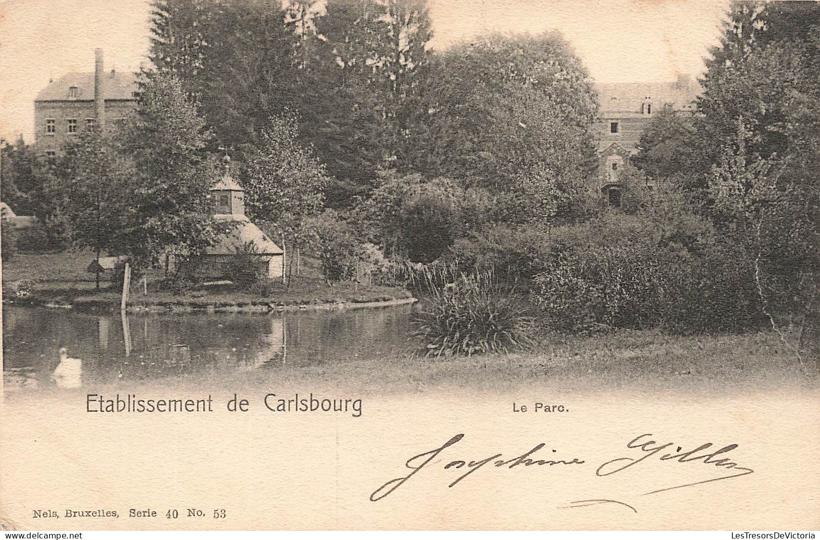 BELGIQUE - Paliseul - Etablissement De Carlsbourg - Le Parc - Carte Postale Ancienne - Paliseul