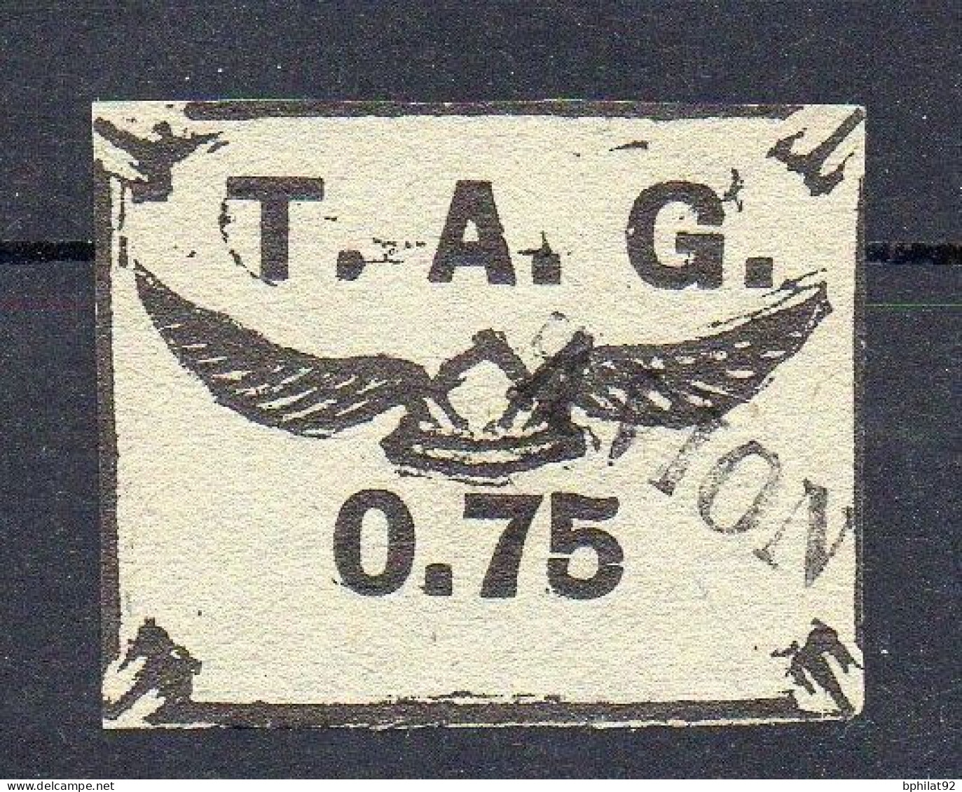 !!! GUYANE TIMBRE DE POSTE AERIENNE N°4 A OBLITERE SIGNE - RR - Used Stamps