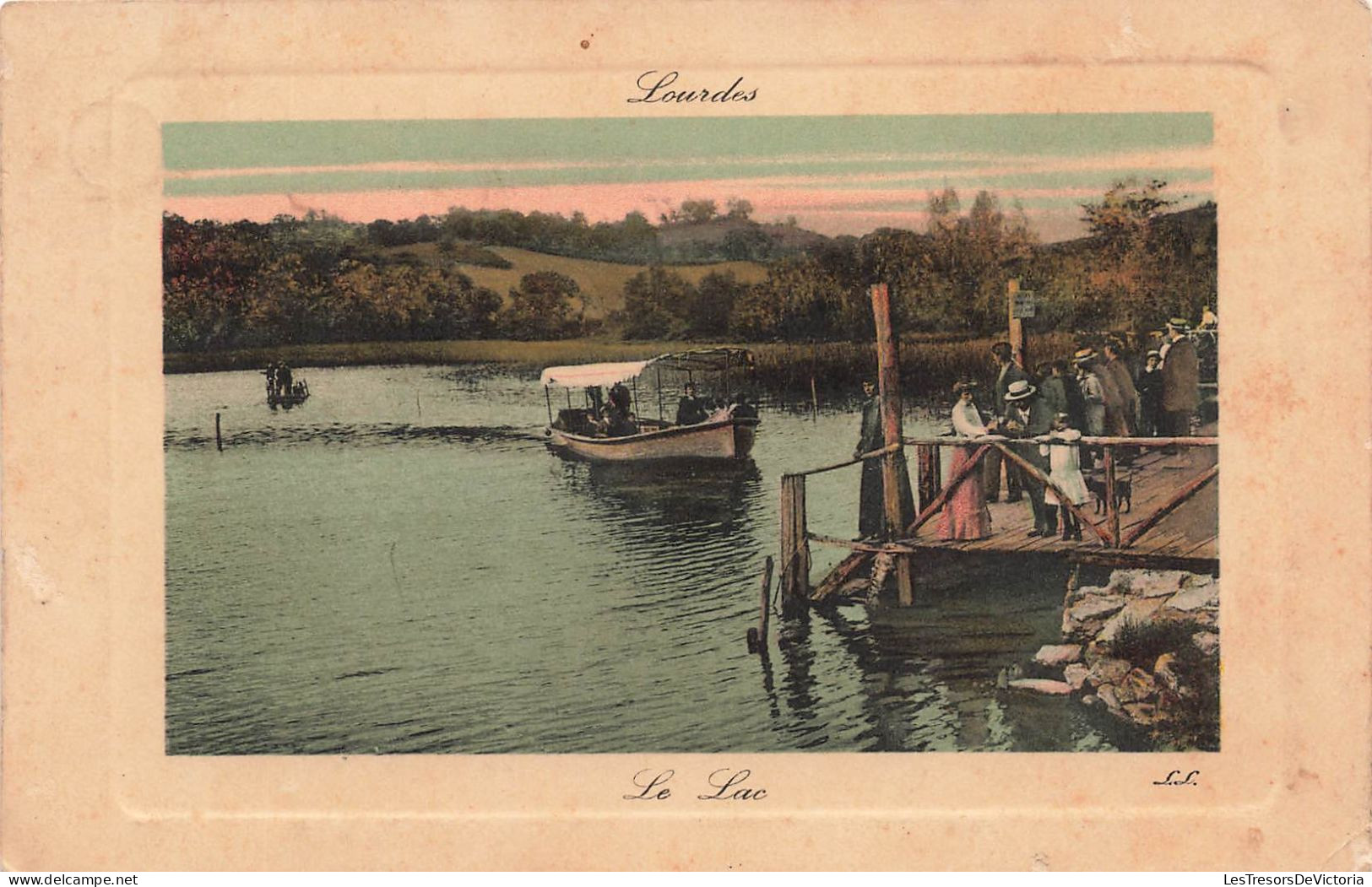 FRANCE - Lourdes - Le Lac - Colorisé - Animé - Carte Postale Ancienne - Lourdes