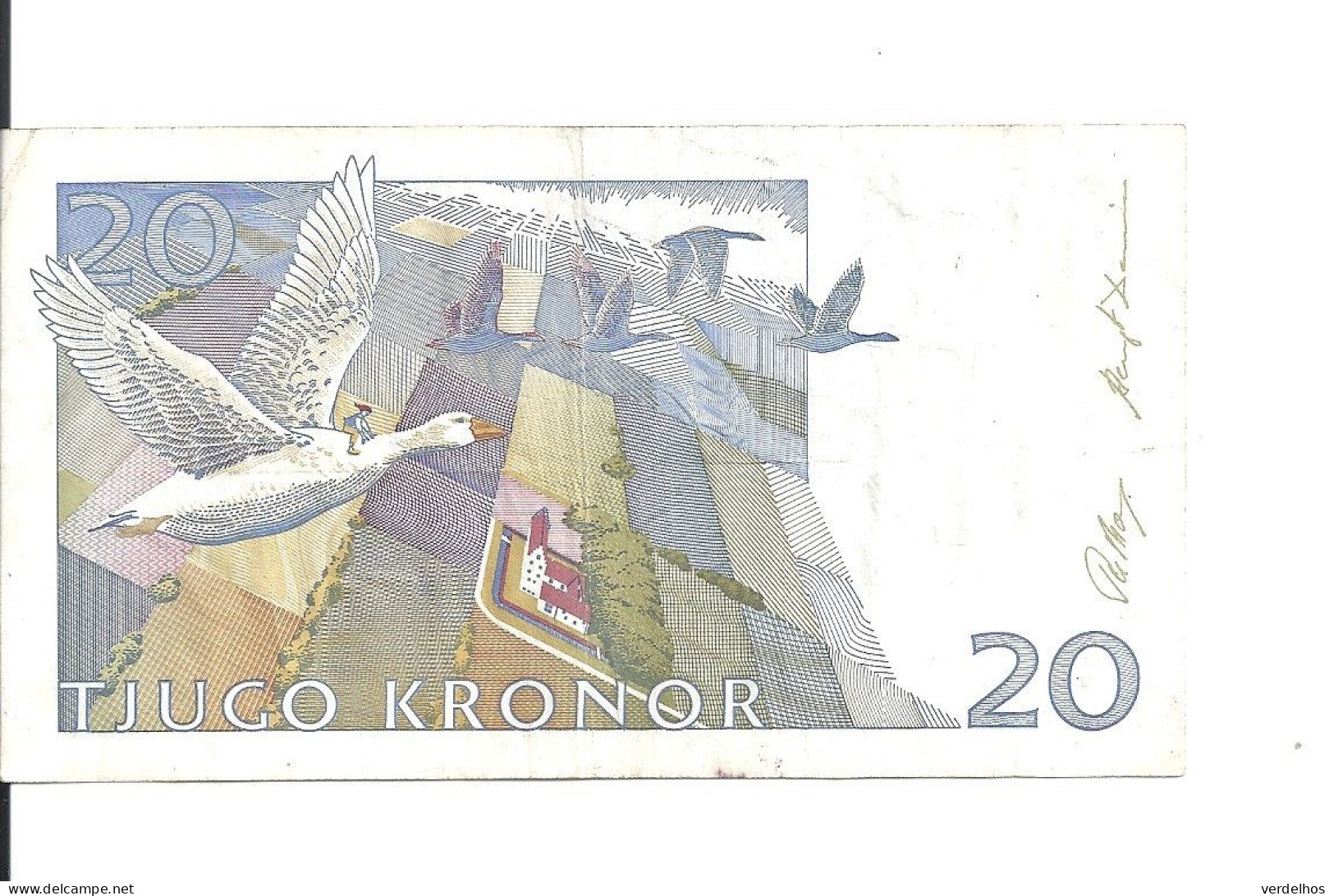 SUEDE 20 KRONOR 1991 VF P 61 A - Sweden