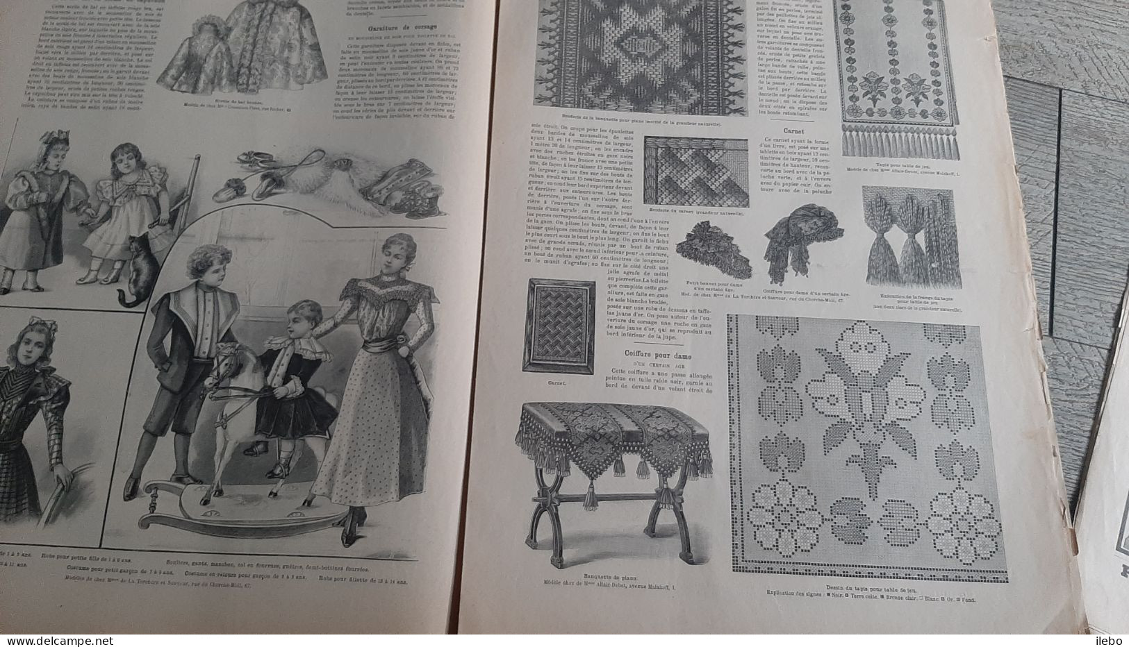 2 Revues La Mode Illustrée Journal De La Famille 1898 N°3 Et 9  Broderie Gravures - Fashion