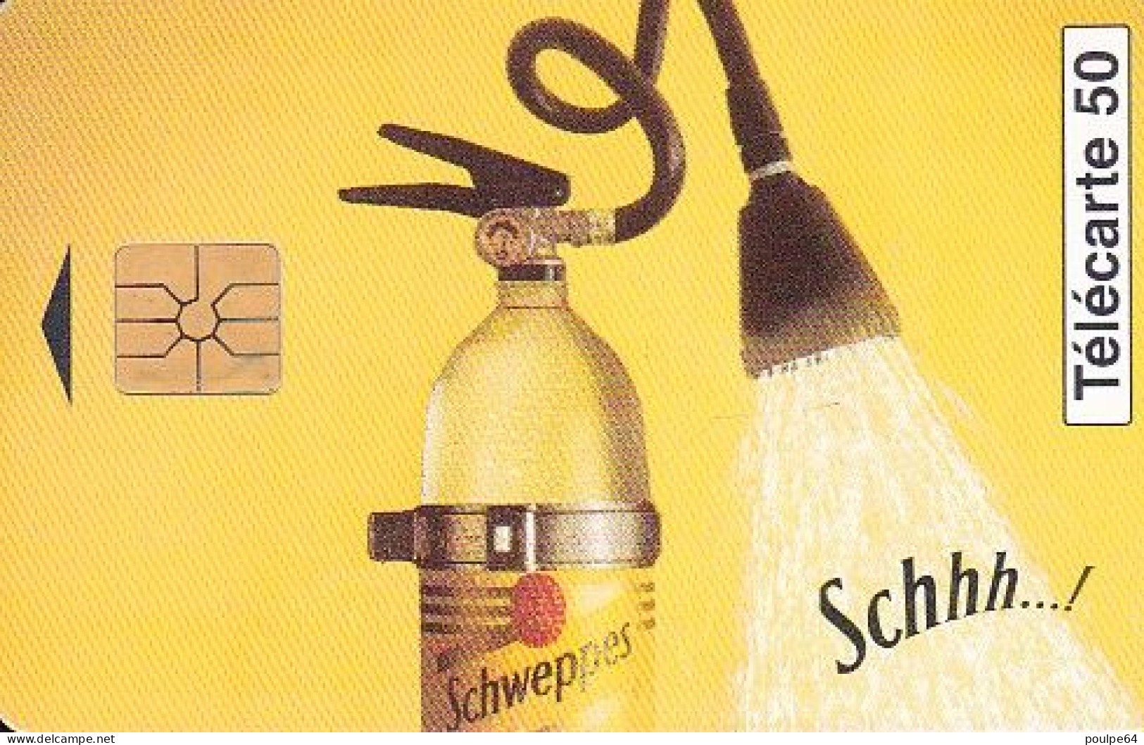 F668 07/1996 - SCHWEPPES " L'extincteur " - 50 GEM - 1996