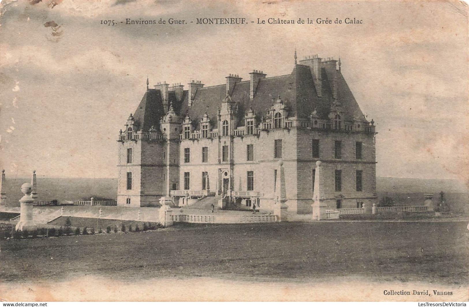 FRANCE - Environs De Guer - Monteneuf - Le Château De La Grée De Calac - Carte Postale Ancienne - Vannes