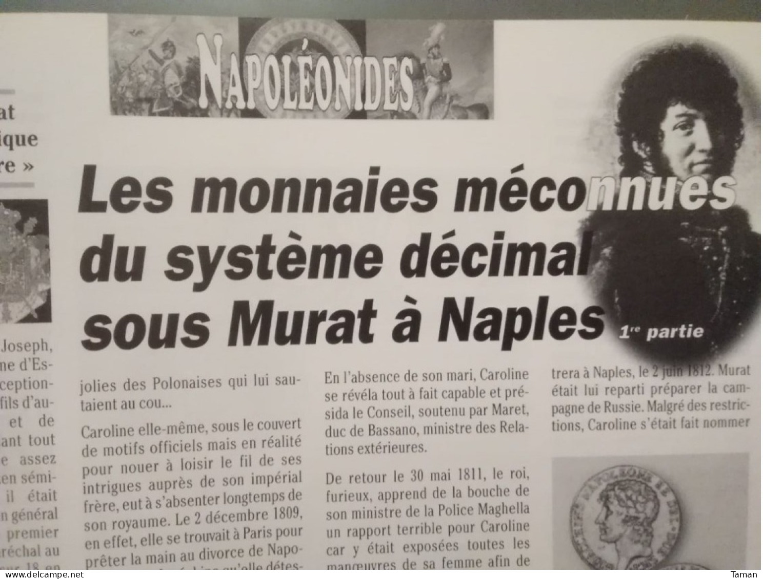 Numismatique & Change - Légendes En Creux - Naples Murat - Poitiers - Etats Saxons - Douzain Salamandre François 1er - Frans