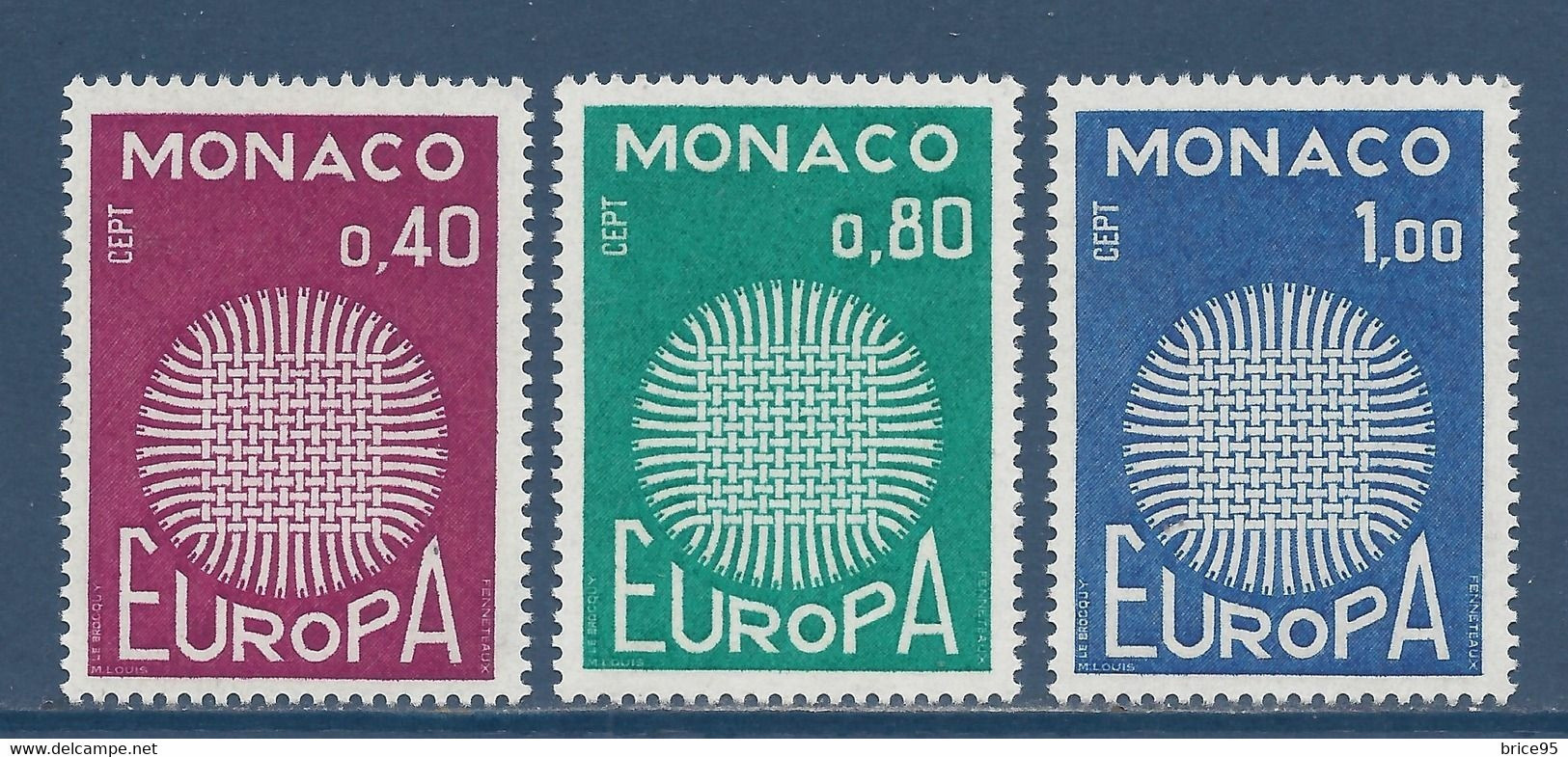 Monaco - YT N° 819 à 821 ** - Neuf Sans Charnière - 1970 - Unused Stamps