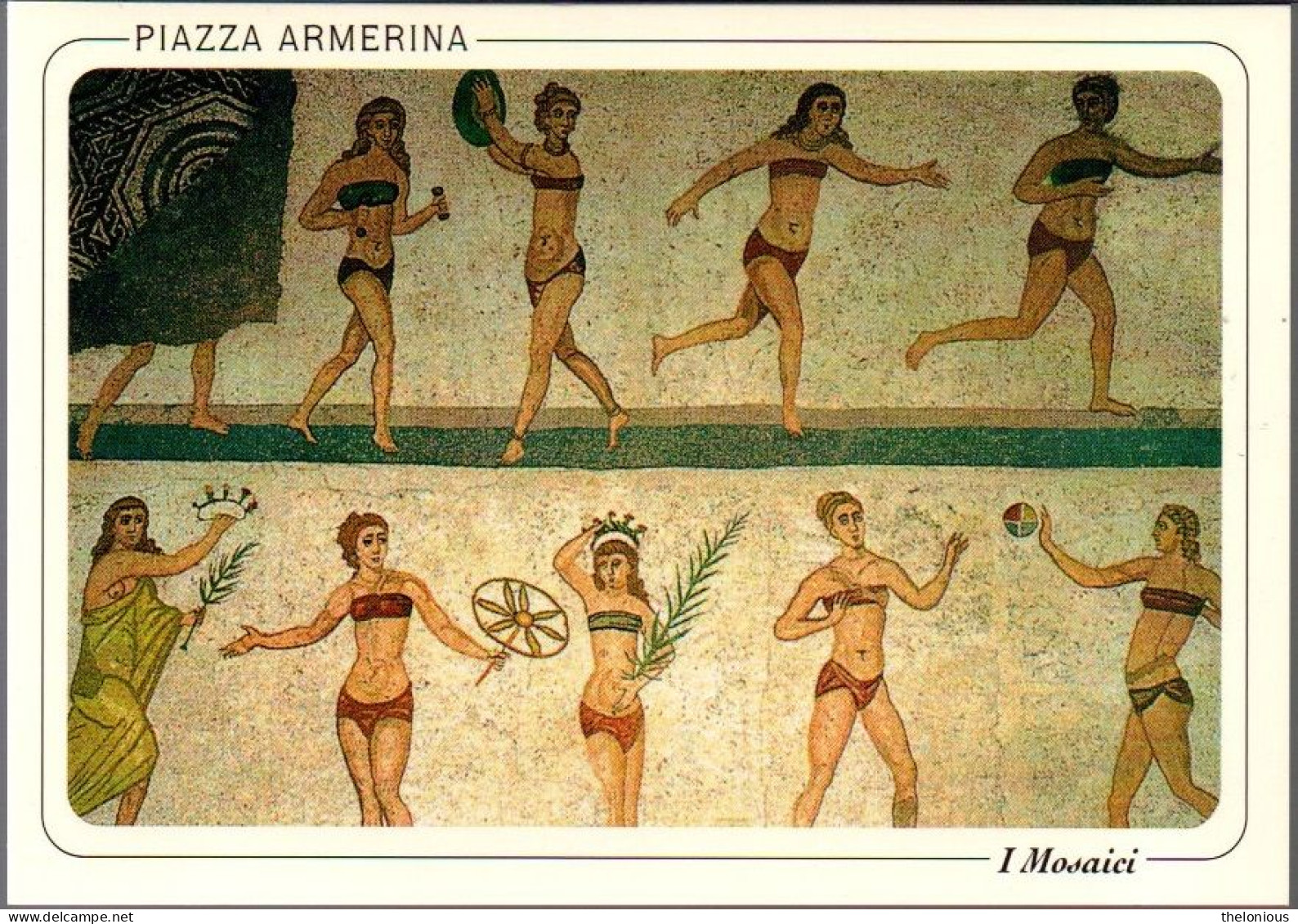 # Cartolina - Piazza Armerina - I Mosaici: Ragazze In Bikini - Nuova - Enna