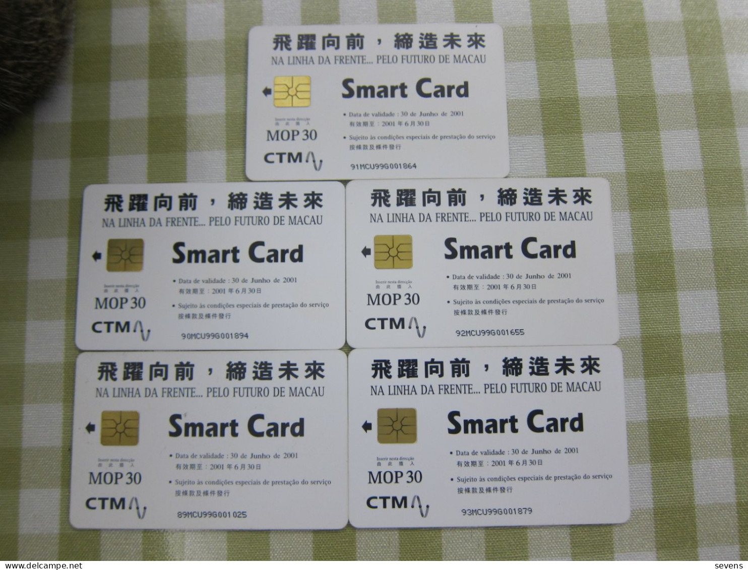 Private Chip Phonecard, 89-93MCU99G ,20th Century Inventions And Contributions, Set Of 5,mint Expired, See Description - Macao