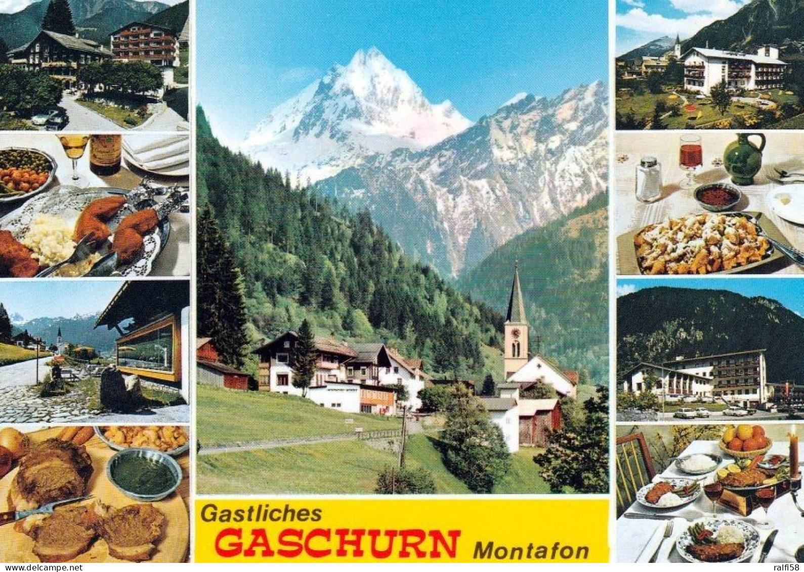 4 AK Österreich / Vorarlberg * Ansichten Von Gaschurn Im Montafon - Dabei Auch Luftbildaufnahmen * - Gaschurn