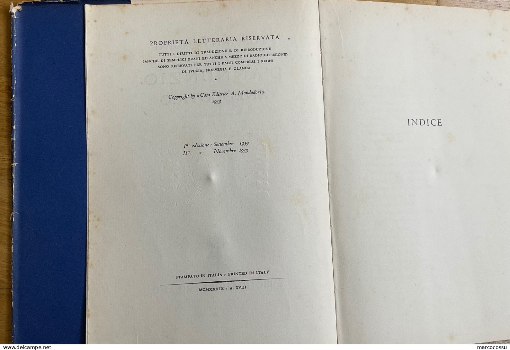D’ANNUNZIO ANEDDOTICO Di Antongini 1939 - Old Books