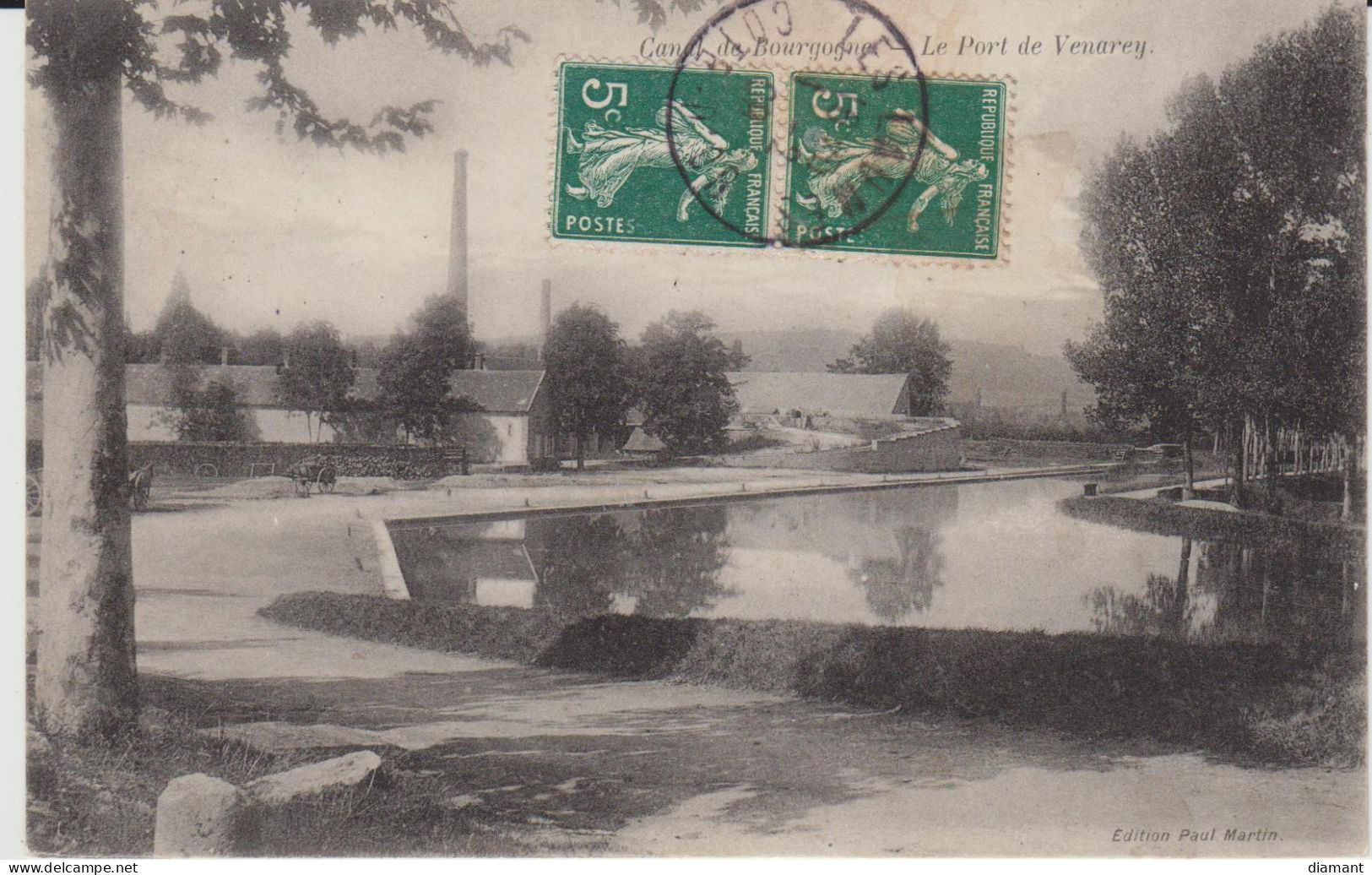 VENAREY LES LAUMES (21) - Le Port - Canal De Bourgogne - 1909 - état Correct - Venarey Les Laumes