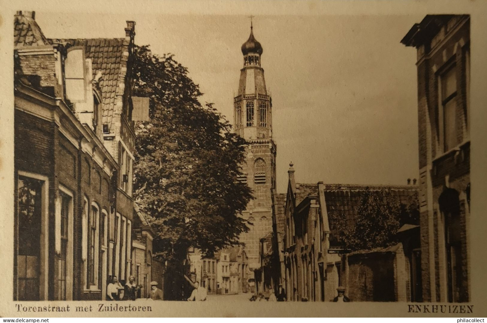 Enkhuizen // Torenstraat Met Zuidertoren  1936 - Enkhuizen