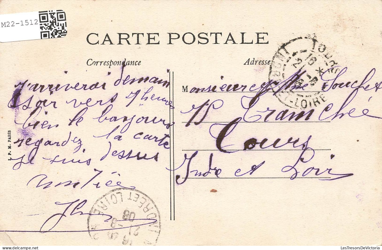 FRANCE - Montbazon - Vue Sur L'Indre Et Château De La Tortinière - Carte Postale Ancienne - Montbazon