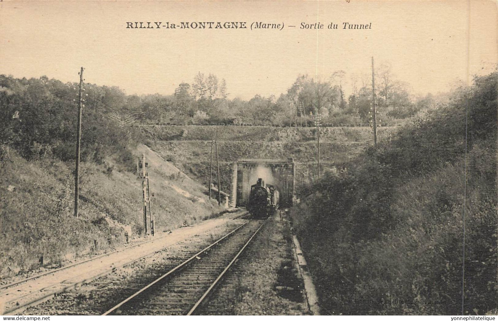 51 - MARNE - RILLY-LA-MONTAGNE - Sortie Du Tunnel - Chemin De Fer - Train - Superbe - 10537 - Rilly-la-Montagne