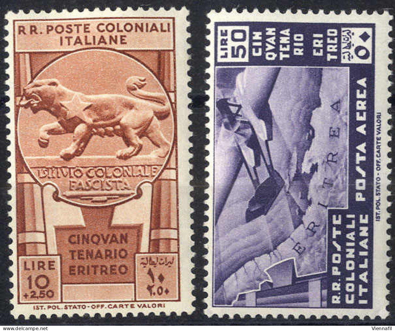 * 1933, Cinquantenario, Serie Cpl. 16 Val. (Sass. 23-A21) - Emisiones Generales