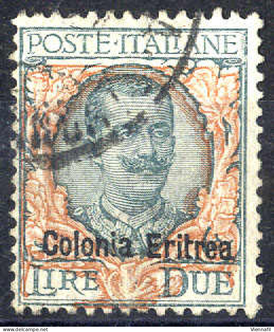 O 1925, Floreale 2 L. Verde Gr. E Ar., Sass. 95 - Eritrea