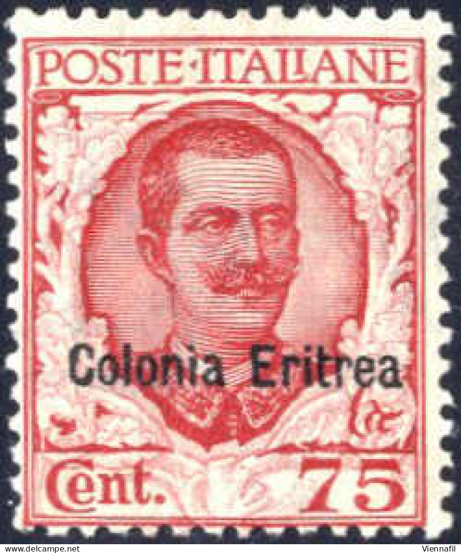 ** 1926, Soprastampati, 75cent Con Soprastampa "Eritrea", Gomma Originale Integra, Sass. 113 - Erythrée