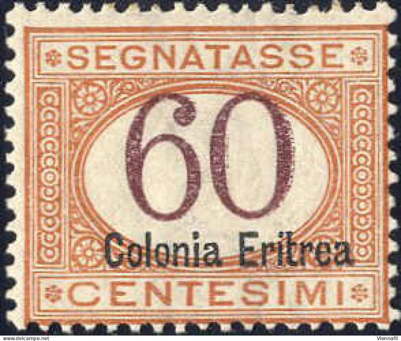 ** 1926, Soprastampa In Basso, 60 C. Arancio E Bruno, Nuovo Con Gomma Integra, Sass. 25 - Eritrea