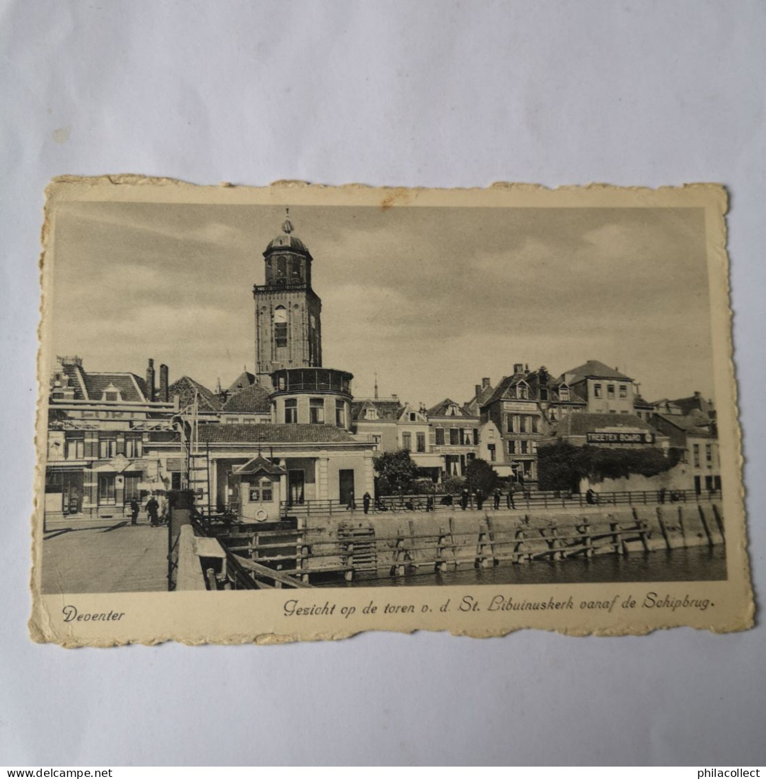 Deventer  (Ov.) Gezicht Op De Toren Vanaf De Schipbrug 1943 - Deventer