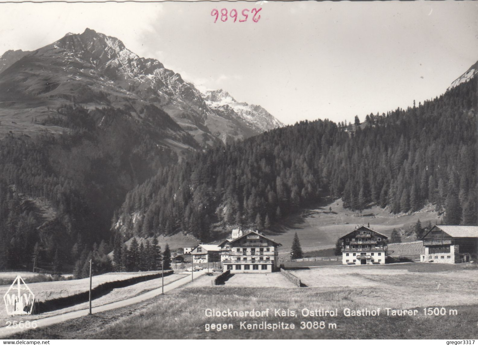 D8295) Glocknerdorf KALS - Osttirol - Gasthof TAURER Gegen Kendlspitze ALT ! - Kals