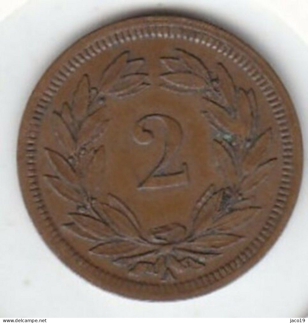 2 Rappen Bronze SUISSE 1851 A - Autres & Non Classés