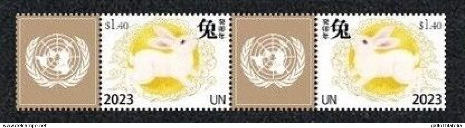 2023 - O.N.U. / UNITED NATIONS - NEW YORK - ANNO DELL CONIGLIO / YEAR OF THE RABBIT. MNH - Blocs-feuillets