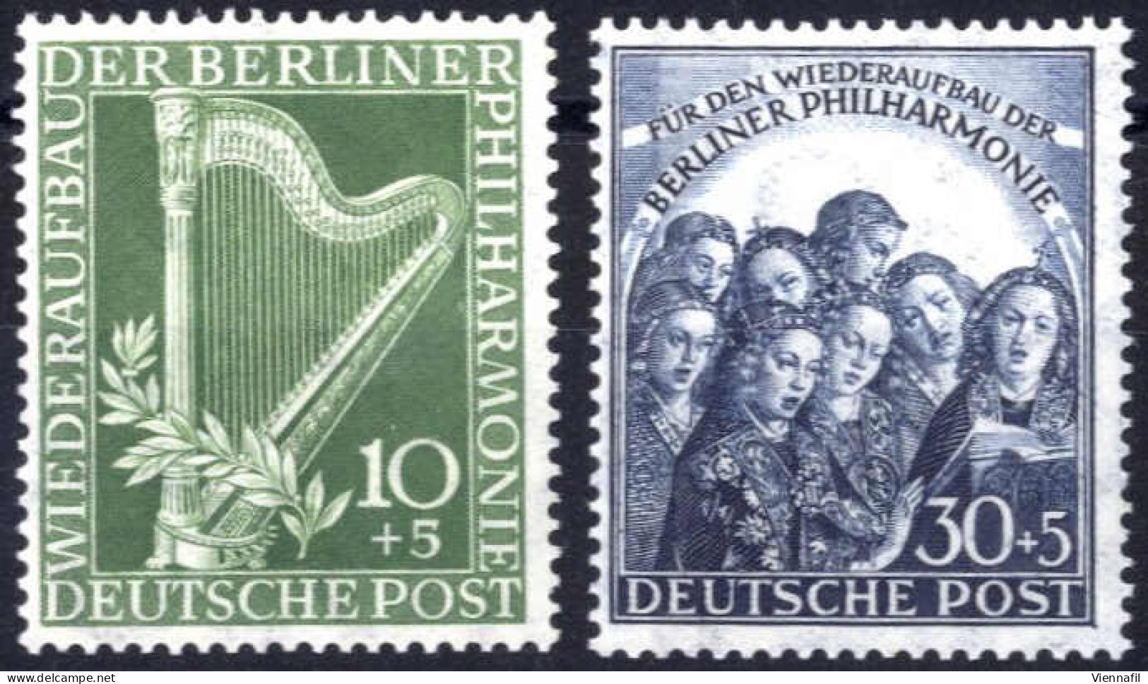 ** 1950, Philharmonie, Komplette Serie 2 Werte Postfrisch, Mi. 72-73 - Autres & Non Classés