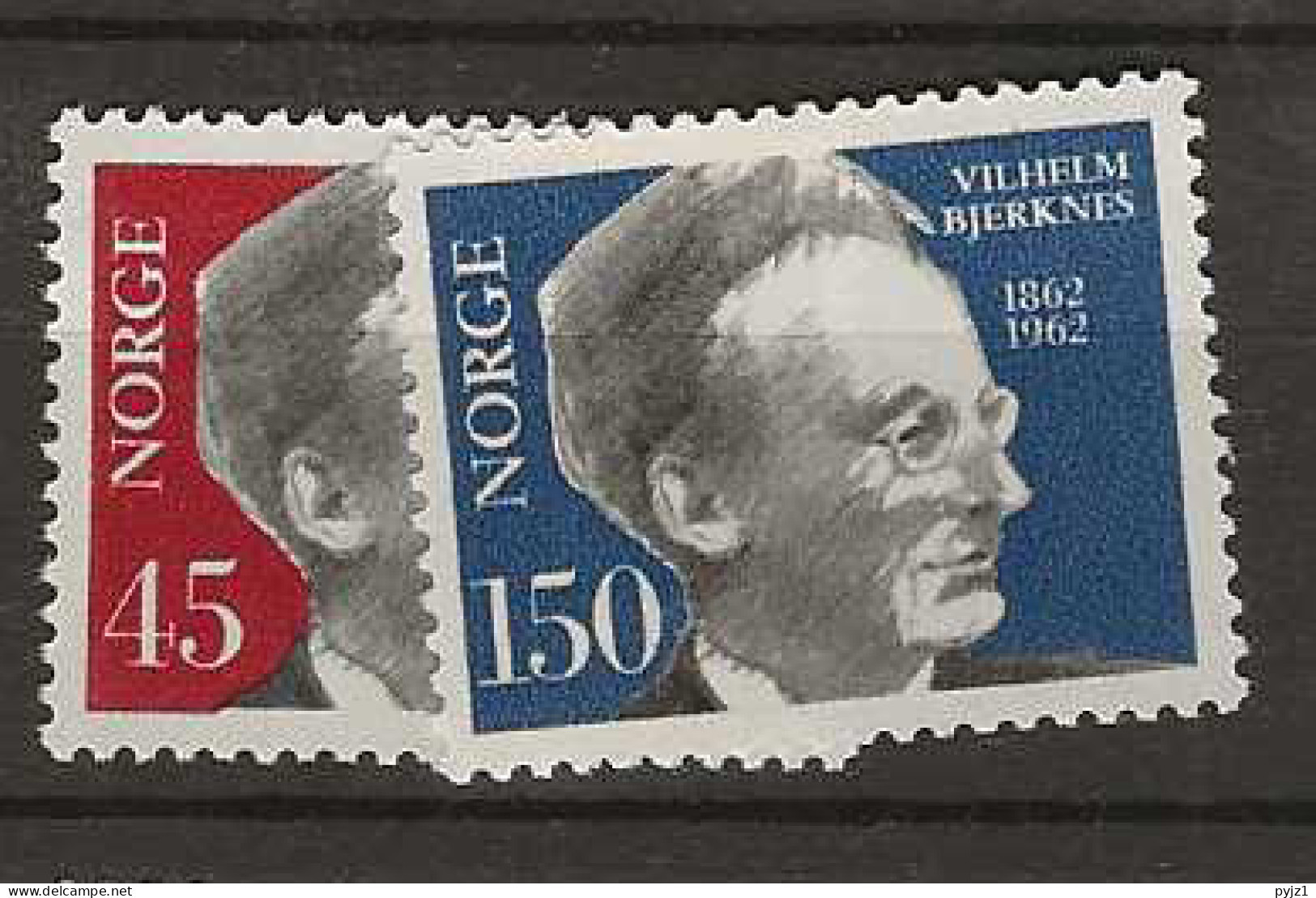 1962 MNH Norway Mi 466-67 Postfris** - Ongebruikt