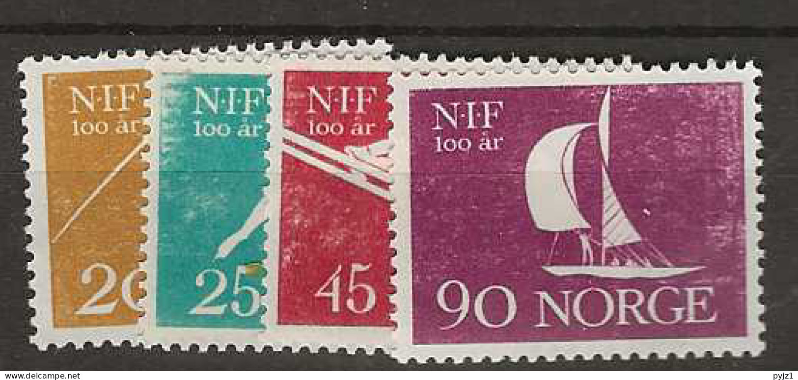 1961 MNH Norway Mi 452-55 Postfris** - Ongebruikt