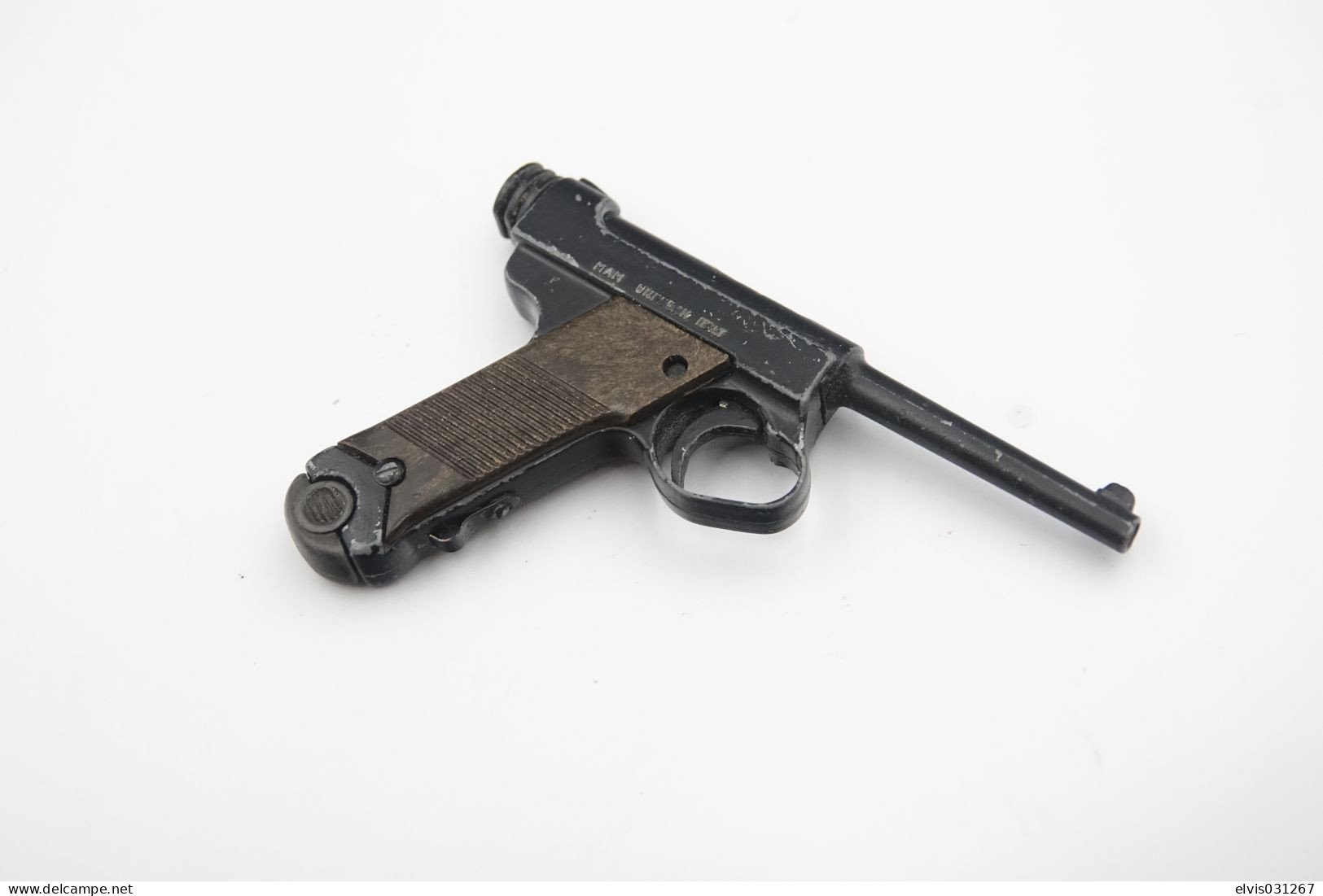 Vintage TOY GUN : Nambu Luger By Edison Giocattoli MAM Armodelli - Scale: 1/2.5 - 19**s - Keywords : Revolver - Armes Neutralisées