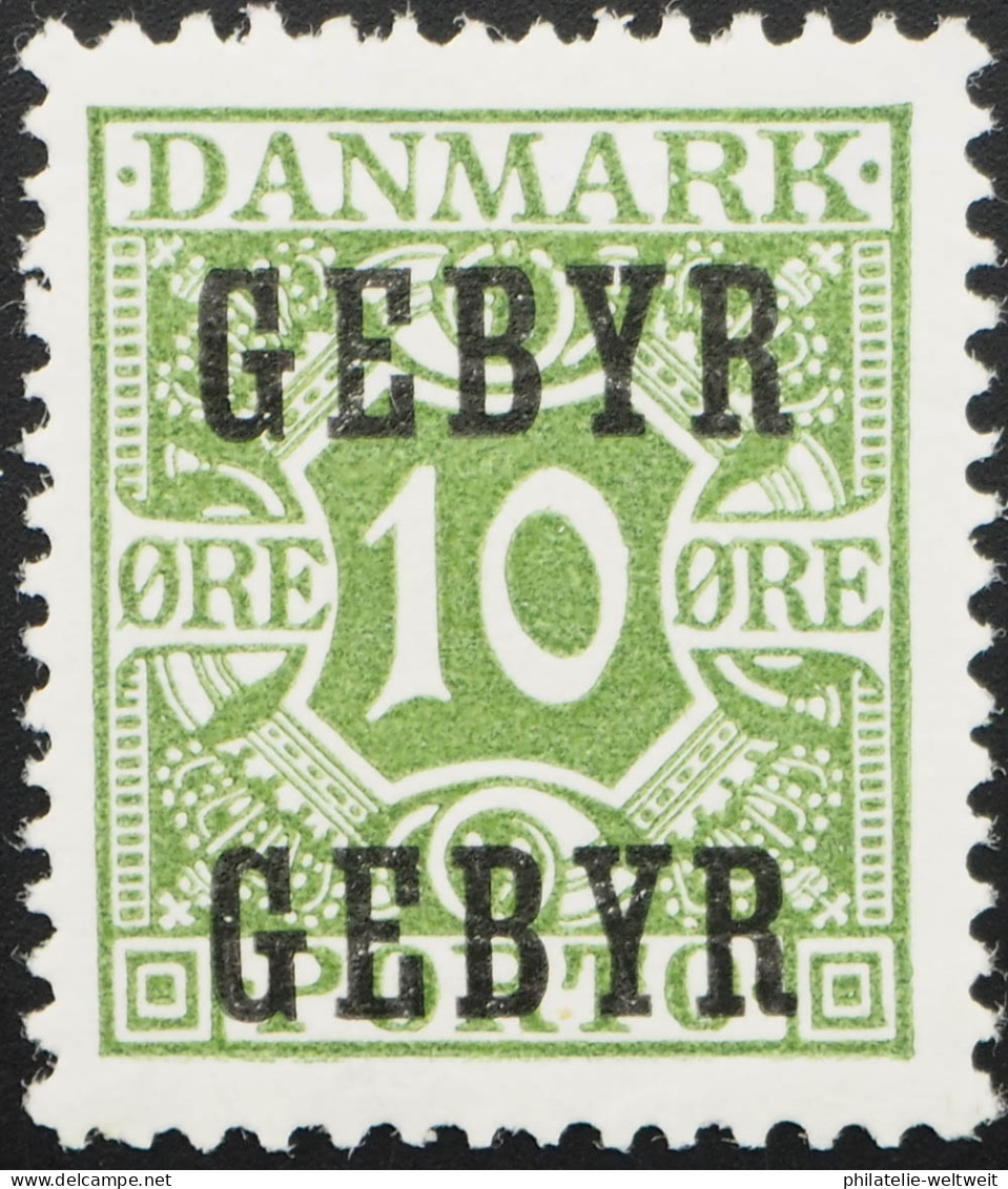1923 Dänemark; 10 O Verrechnungsmarke, Ungebraucht/MH, MiNr. 14, ME 12,- - Sonstige & Ohne Zuordnung