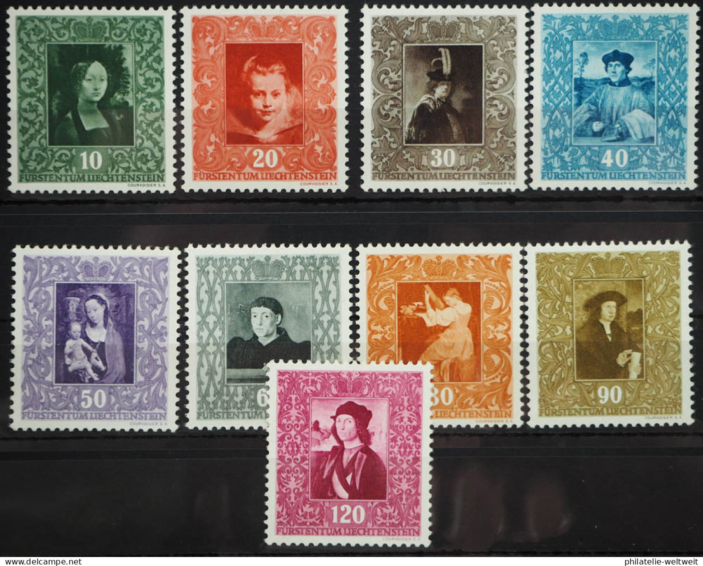 1949 Liechtenstein; Serie Gemäldegalerie (I), **/MNH, MiNr. 268/76, ME 90,- - Other & Unclassified