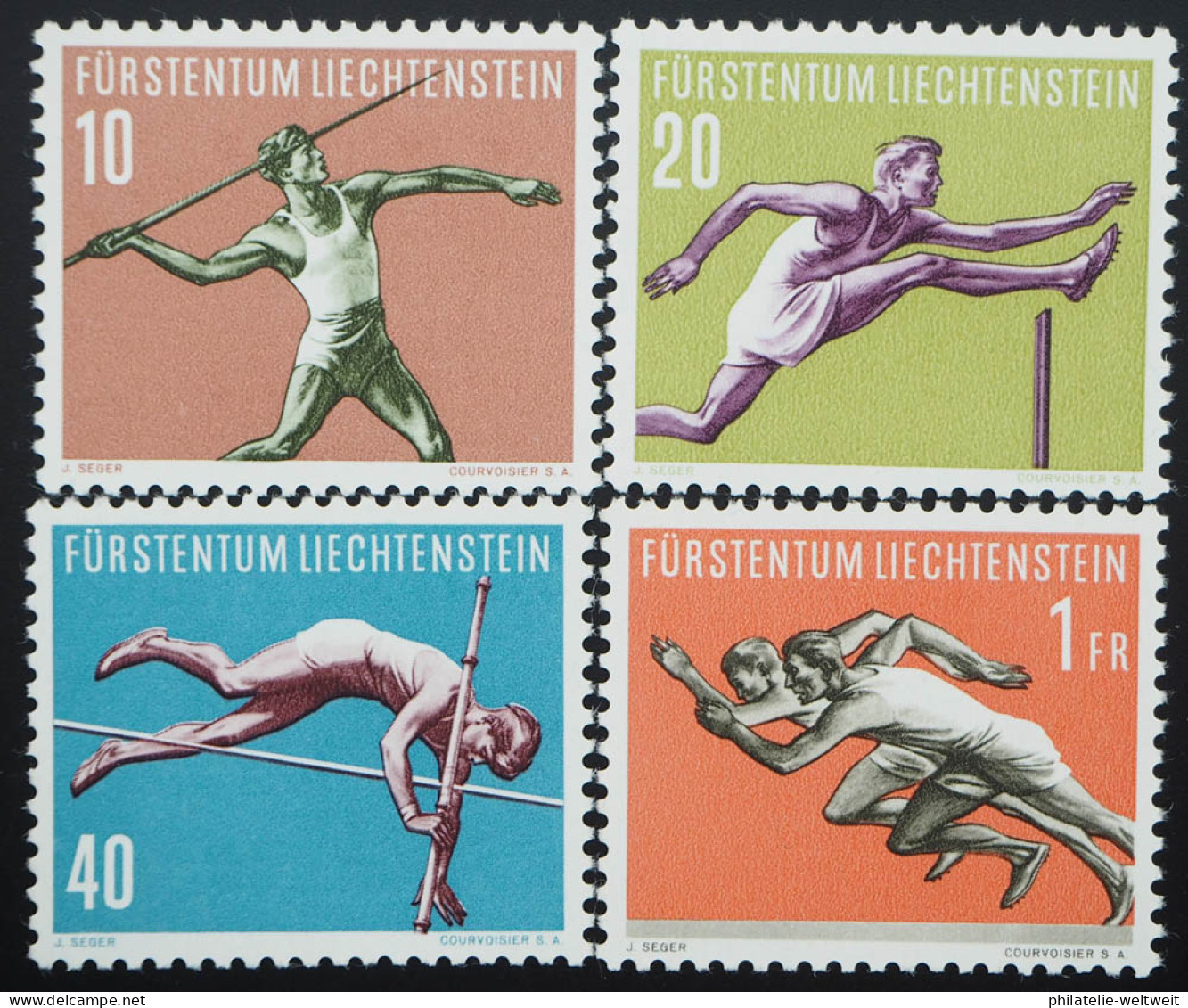 1956 Liechtenstein; Serie Sport (III), Postfrisch/MNH, MiNr. 342/45, ME 38,- - Andere & Zonder Classificatie