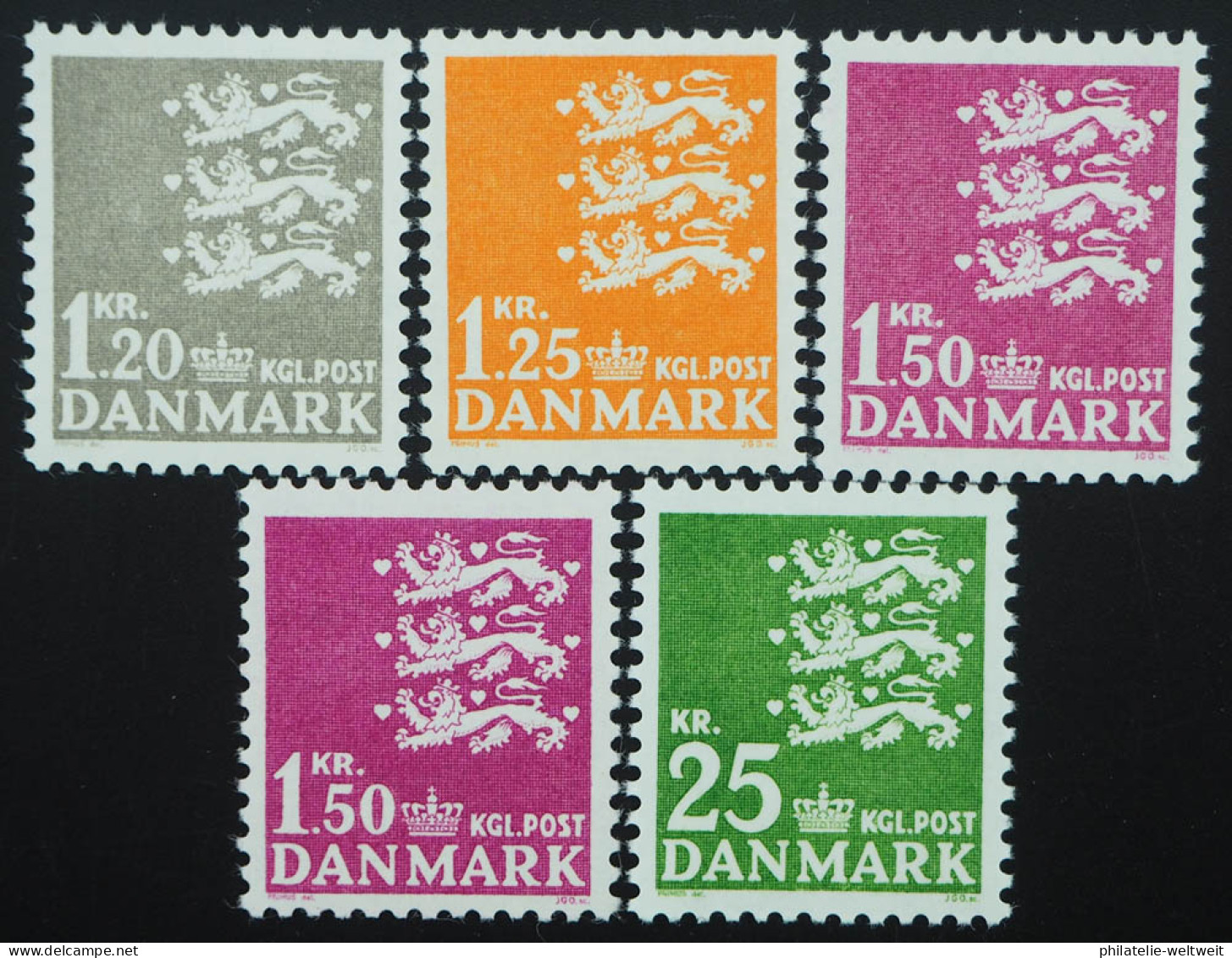 1962 Dänemark; EW + Serie Kleines Reichswappen, **/MNH, MiNr. 399/02, ME 17,- - Sonstige & Ohne Zuordnung