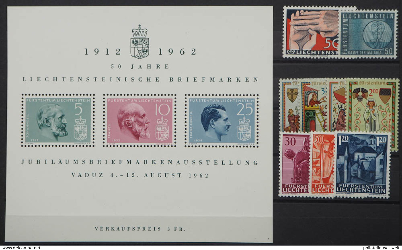 1962 Liechtenstein; Jahrgang In Den HN Komplett, Postfrisch/MNH, ME 23,- - Altri & Non Classificati