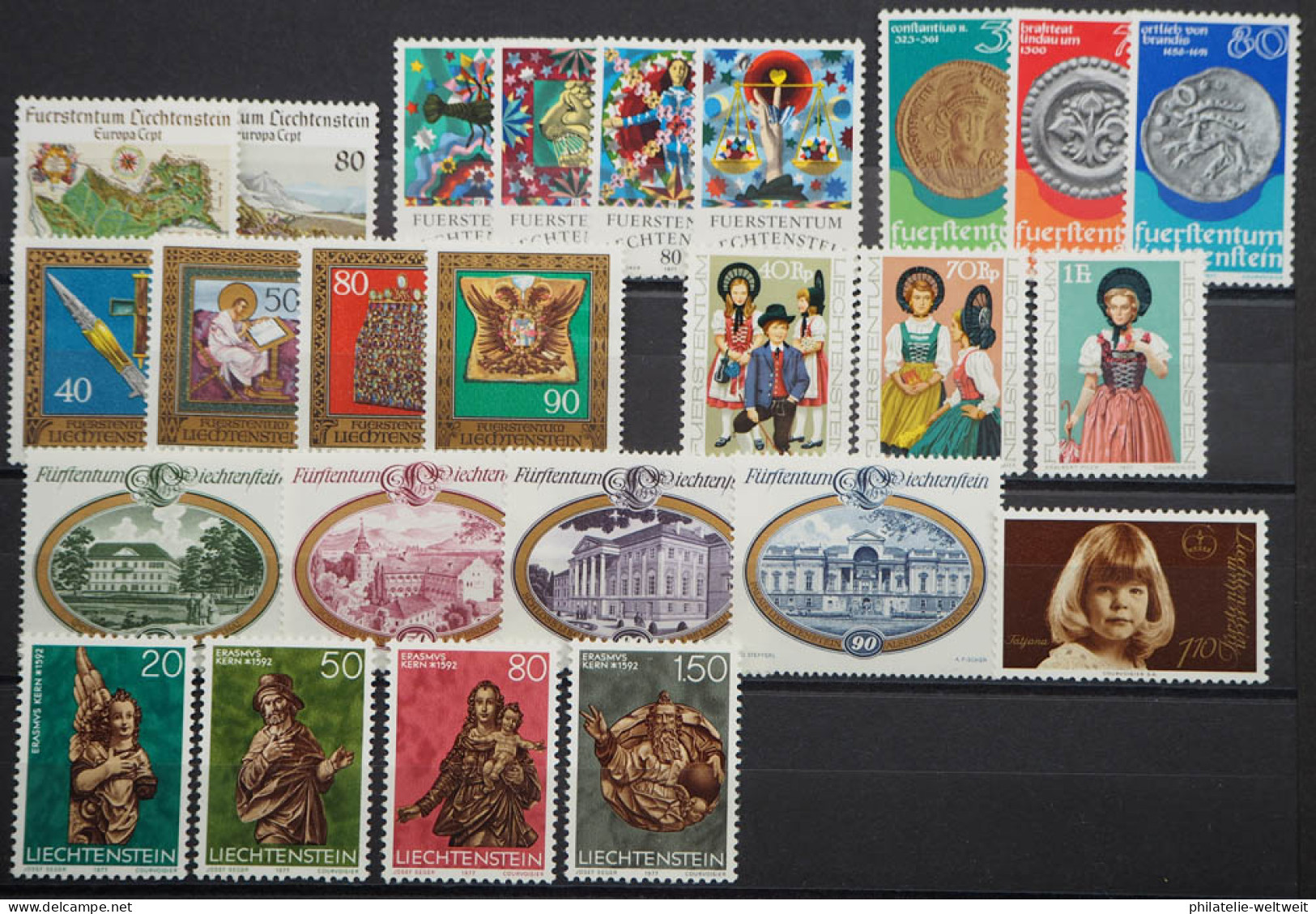 1977 Liechtenstein; Jahrgang In Den HN Komplett, Postfrisch/MNH, ME 30,- - Andere & Zonder Classificatie